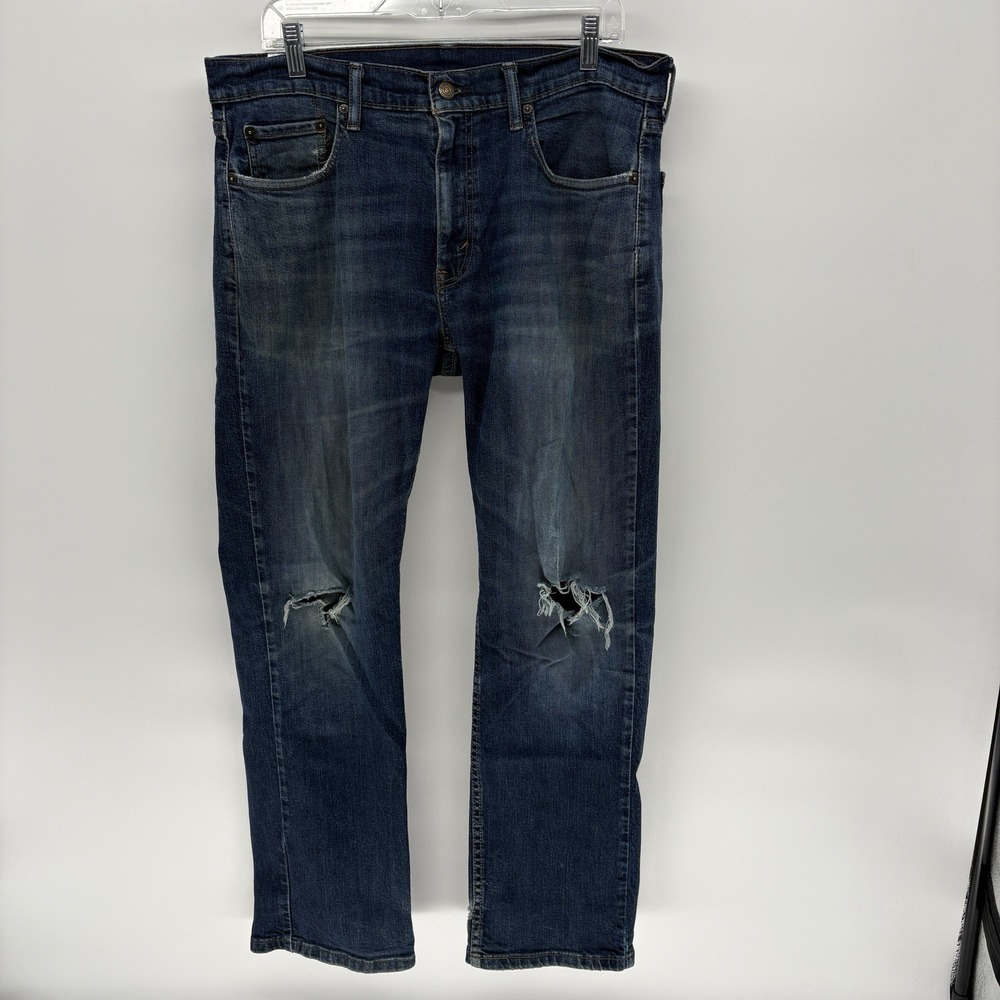 Levi's 559 Jeans‎ Mens 34X30 (34x29) Relaxed Straight Dark Wash Blue Denim Fit